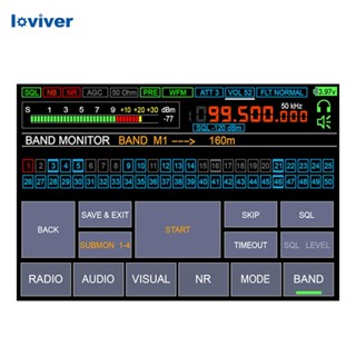 [Loviver] อุปกรณ์รับสัญญาณวิทยุสื่อสาร หน้าจอ LCD พร้อมกระเป๋า EVA