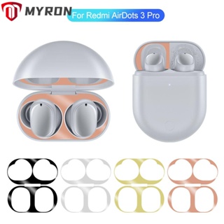 Myron สติกเกอร์โลหะ ป้องกันฝุ่น กันฝุ่น อุปกรณ์เสริม สําหรับ Redmi AirDots 3