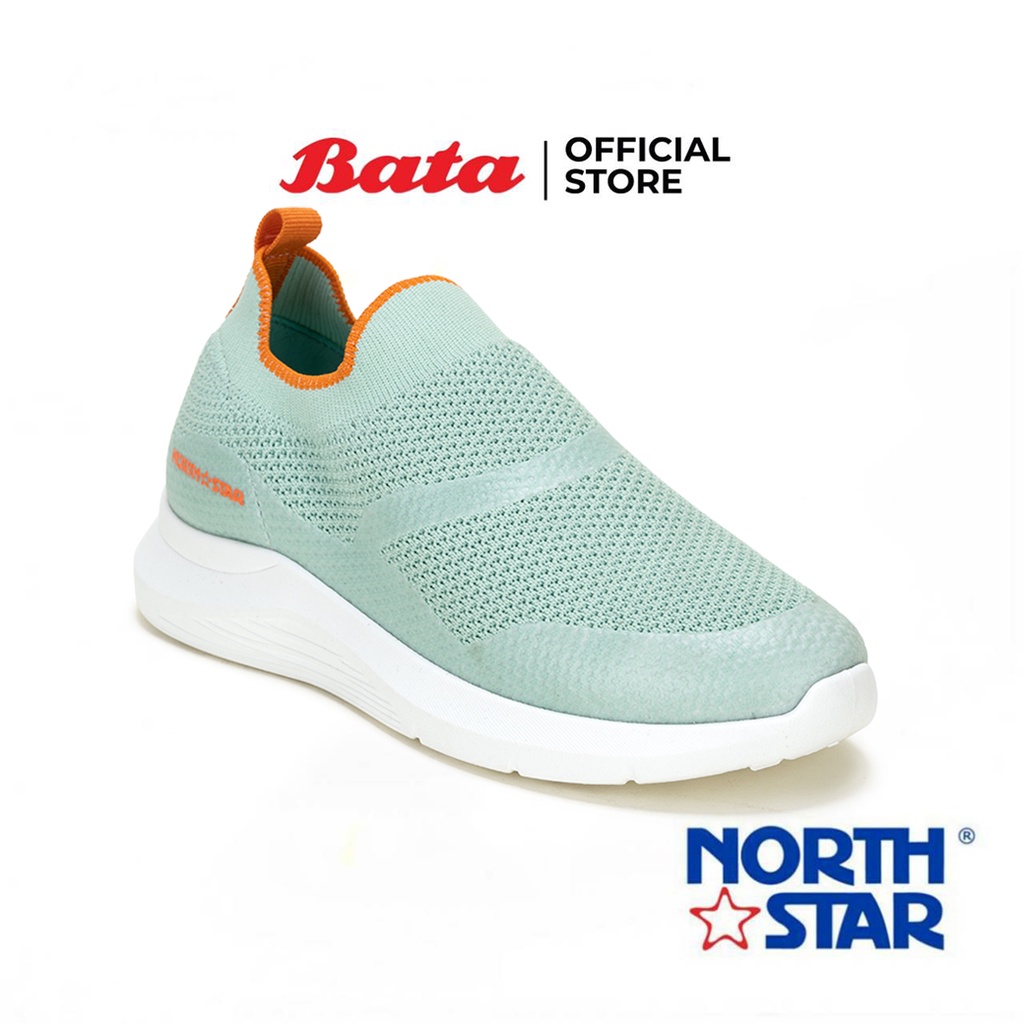 Bata บาจา by North Star รองเท้าผ้าใบแบบสวม พร้อมเทคโนโลยี Life Natural รุ่น AKIO สำหรับผู้หญิง สีเขียว 5207091 สีชมพู 5205091