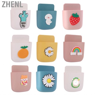Zhenl Holders Wall Mount Adhesive Organizer Pen Storage Box Phone Holder for Office Home School