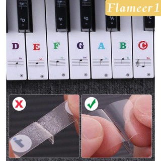 [flameer1] สติกเกอร์ติดแป้นพิมพ์เปียโน ใช้ซ้ําได้ ไม่มีสารตกค้าง