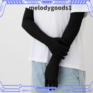 Melodygoods1 ถุงมือขับรถ แบบยาว ยืดหยุ่น ระบายอากาศ ฤดูร้อน