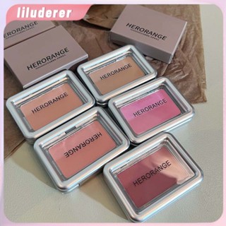 Herorange Blush Swollen Gills สีม่วง Gills Blue Matte Natural Nude แต่งหน้าสีโทนพีช Apricot Rouge HO