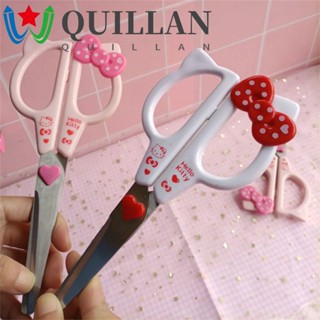 Quillan กรรไกร อะนิเมะ DIY เครื่องมือสแตนเลส การ์ตูน กรรไกรเนื้อ สําหรับเด็กผู้หญิง ครัว กรรไกร