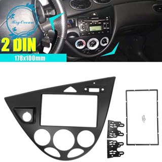 กรอบวิทยุรถยนต์ 2 Din แบบเปลี่ยน สําหรับ Ford Fiesta 1995-2001 Auto Fascia Focus 1998-2004 LHD
