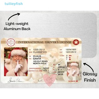 【tuilieyfish】การ์ดใบขับขี่ ลายซานตาคลอส 4 ชิ้น สําหรับเด็ก【IH】