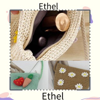 Ethel1 กระเป๋าสะพายไหล่ กระเป๋าถือ ขนาดมินิ ลายดอกเดซี่ ใส่เหรียญได้ สําหรับเด็ก