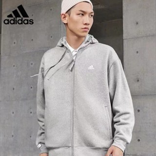 【พร้อมส่ง】ของแท้ Adidas เสื้อแจ็กเก็ตคาร์ดิแกน มีฮู้ด น้ําหนักเบา 100% สําหรับผู้ชาย และผู้หญิง IV7606