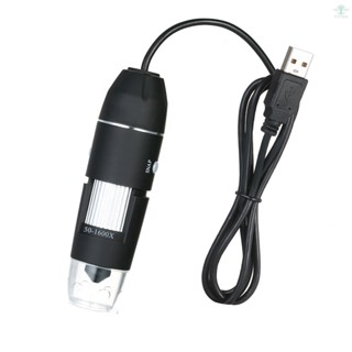 1600X Magnification USB Digital Microscope with OTG Function Endoscope 8-LED Light Magnifying Glass Magnifier with Stand