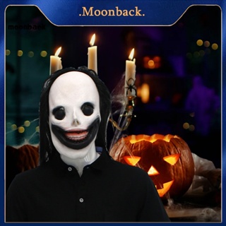 &lt;moonback&gt; หน้ากากผีฮาโลวีน ระบายอากาศ น่ากลัว พร้อมวิกผมเหมือนจริง ทําความสะอาดง่าย สําหรับคอสเพลย์ฮาโลวีน