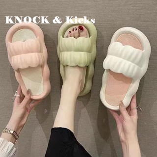  Knock &amp; Kicks Knock &amp; Kicks รองเท้าแตะหญิง รองเท้าแตะ ลำลองสำหรับผู้หญิง พื้นรองเท้าหนามาก fashion ทันสมัย Korean Style Stylish B90H2YE 37Z230910