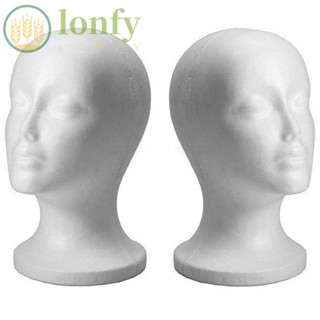 Lonfy โมเดลหัวหุ่น แบบพกพา สําหรับตั้งโชว์วิกผม แว่นตา หมวก