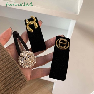 Twinkle1 กิ๊บติดผม ทรงเรขาคณิต ทรงสี่เหลี่ยมผืนผ้า ขนาดเล็ก สไตล์เกาหลี หรูหรา สําหรับเด็กผู้หญิง