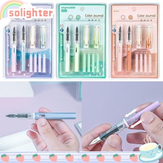 SOLIGHTER ปากกาหมึกซึม หมึกเจล ไล่โทนสี สีฟ้า แบบเปลี่ยน สําหรับสํานักงาน