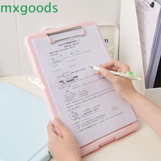 Mxgoods กล่องแฟ้มพลาสติก ขนาด A4 สําหรับใส่เอกสาร กระดาษทดสอบ