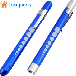 Lumiparty ปากกาเกจโลหะ มีไฟ Led กันน้ํา สําหรับแพทย์ พยาบาล