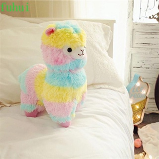 Fuhui ตุ๊กตาหุ่นฟิกเกอร์ Alpaca Kawaii ขนาด 25 ซม. หลากสีสัน ของเล่นสําหรับเด็ก