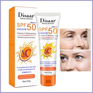 ครีมกันแดด SPF 50 สูตรสเปกตรัมกว้างธรรมชาติ พร้อมวิตามินซี สําหรับผิวส่วนใหญ่ Sun paca2th