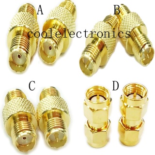 ตัวเชื่อมต่อ SMA ตัวเมีย SMA เป็น SMA ตัวเมีย RP-SMA ตัวเมีย RF Coax 2 ชิ้น