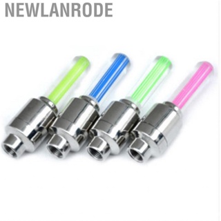 Newlanrode 2Pcs Neon Valve Cap Color Tire  Light Night riding Flashing For Bicycle Motorcycle TireTire