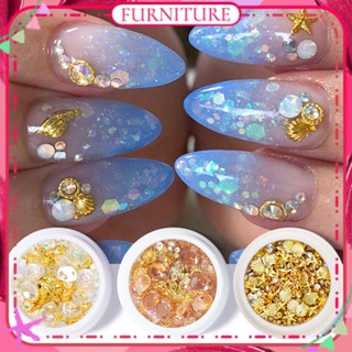 ♕ เล็บรูปหัวใจ Rhinestone เปลือกโลหะคริสตัลหินผสมเครื่องประดับ 3d เจาะซูเปอร์แฟลชกล่องอุปกรณ์เล็บเครื่องมือแต่งเล็บสำหรับร้านเล็บเฟอร์นิเจอร์