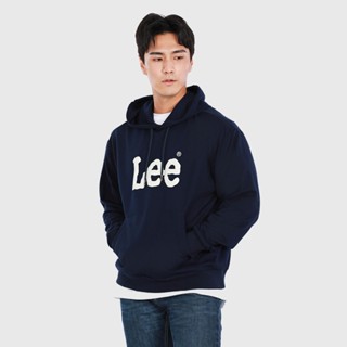 LEE เสื้อคลุมฮู้ดดี้ผู้ชาย / ผู้หญิง คอลเลคชั่น Fits Em All ทรง COMFORT รุ่น LE S123MHODN14 สีน้ำเงิน ลี