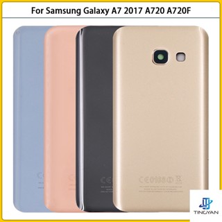 ฝาครอบแบตเตอรี่ด้านหลัง 3D แบบเปลี่ยน สําหรับ Samsung Galaxy A7 2017 A720 A720F SM-A720F