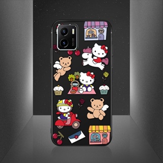 เคสโทรศัพท์ซิลิโคน TPU แบบนิ่ม ลายการ์ตูนคิตตี้ กันกระแทก สําหรับ Vivo Y1S Y15A Y15S Y31 Y51A 2021 Y51S Y70T Y70S Y51 2020 Y53S 4G Y55S 5G