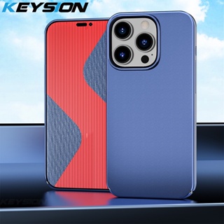 Keysion เคสโทรศัพท์มือถือ PC แข็ง ผิวด้าน กันกระแทก สําหรับ iPhone 15 Pro Max 15 Plus 15 14 13 Pro Max