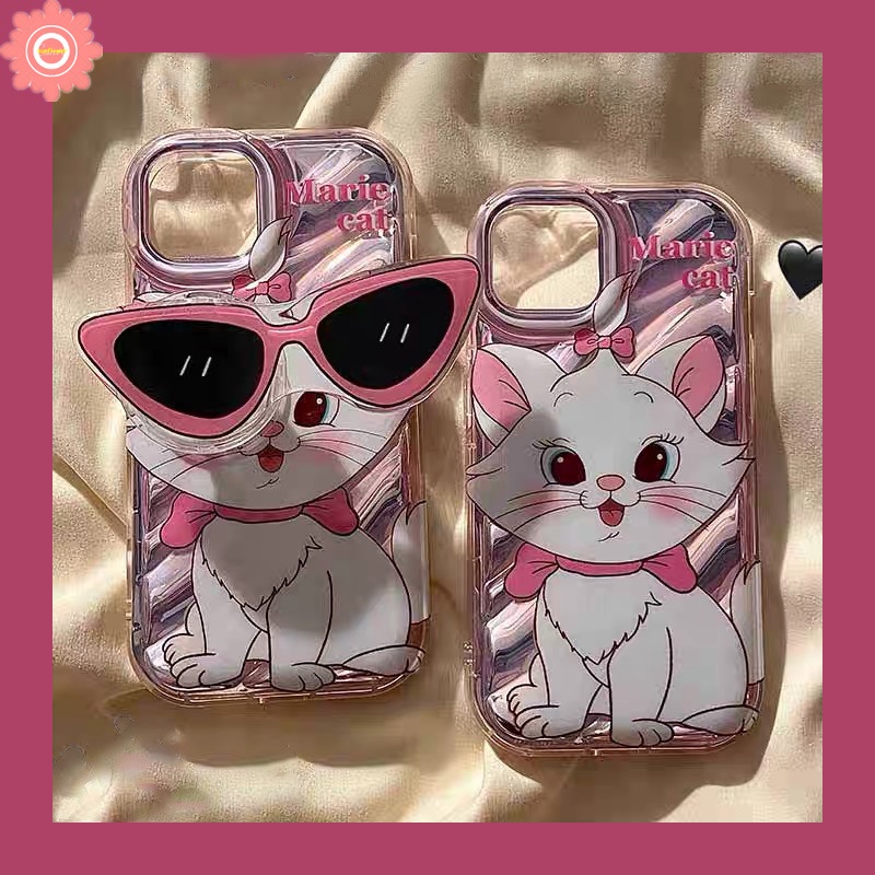 เคสโทรศัพท์มือถือ แบบนิ่ม ลายการ์ตูนแมวมารีน่ารัก มีป็อบอัพ สําหรับ Realme C51 C53 C55 C15 C21Y C35 C25 C12 C33 C25Y C20 6i 5 7i 5s 5i 9i C11 C30 C30S C25s C3 C17 C1