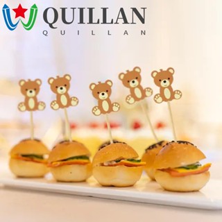 Quillan ไม้จิ้มฟันไม้ไผ่ อเนกประสงค์ แบบใช้แล้วทิ้ง 20 ชิ้น