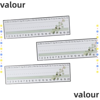 Valour ป้ายแท็กชื่อกระดาษ ลายใบไม้ สีเขียว น่ารัก ขนาด 12 นิ้ว x 4 นิ้ว สําหรับตกแต่งห้องเรียน