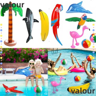 Valour ชุดของเล่นลูกบอลชายหาด ปาล์มทรี แฟชั่น สําหรับตกแต่งปาร์ตี้ 12 ชิ้น