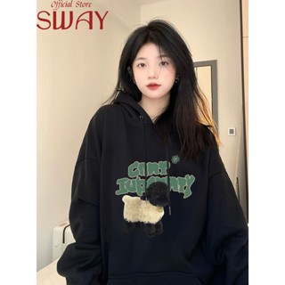 SWAY เสื้อกันหนาว เสื้อฮู้ด Korean INS คุณภาพสูง High-quality WWY23909UC37Z230914