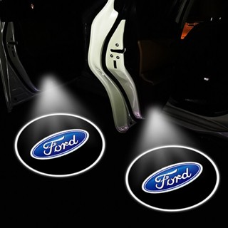 โคมไฟโปรเจคเตอร์ Led รูปตราสัญลักษณ์ Welcome อุปกรณ์เสริม สําหรับ Ford Focus 2 3 4 MK3 Fiesta Mondeo Escape