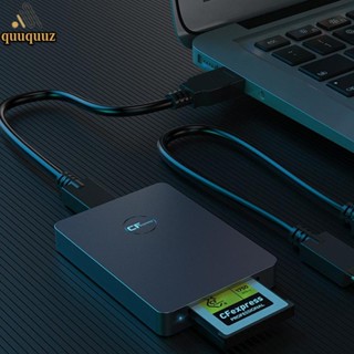 Quu Rocketek CR316 อะแดปเตอร์การ์ดรีดเดอร์หน่วยความจํา USB 3 1 Gen 2 10Gbps CFexpress Type B รองรับ Ntfs ext4 fat32 exfat