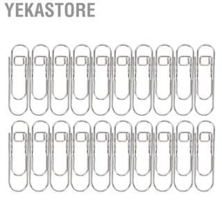 Yekastore Metal Pen  Holder Electroplated Clips Sturdy Paper Stationery Tool Strong Clamping Force for School
