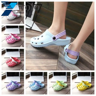 Yolo รองเท้าแตะ Crocs EVA พื้นนิ่ม กันน้ํา กันลื่น แฟชั่นฤดูร้อน