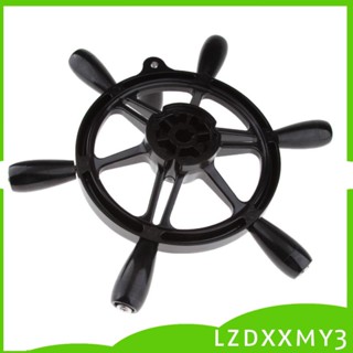 [Lzdxxmy3] พวงมาลัยเรือยอร์ช 6 ซี่ เพลา 3/4 นิ้ว 15 นิ้ว พร้อมลูกบิด