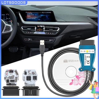 ★ Lotsgoods.th ★【พร้อมส่ง】INPA K DCAN E สายวินิจฉัยโครงรถ USB FT232RL OBD2 OBD2 ชิป FTDI สําหรับ BMW Series