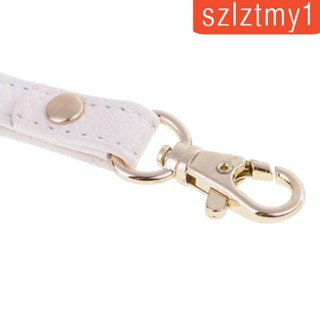 [szlztmy1] สายนาฬิกาข้อมือหนัง สีขาว แบบเปลี่ยน สําหรับกระเป๋าถือ