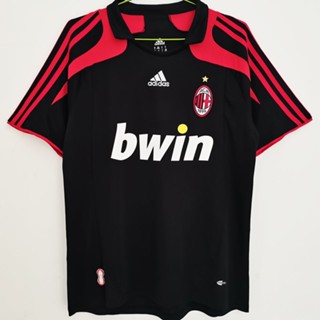 เสื้อกีฬาแขนสั้น ลายทีม AC MILAN 2007 3RD