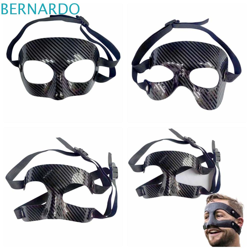 Bernardo ใหม่ฮาโลวีนชายและหญิงหน้ากากใบหน้าครึ่งบนหน้ากากฟุตบอลบาสเกตบอลป้องกันใบหน้ากีฬาการป้องกันการแสดงข้ามพรมแดน