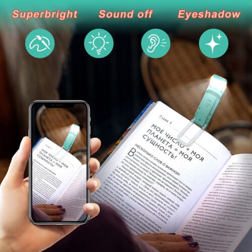 LED USB Rechargeable Book Reading Light /Brightness Adjustable Eye Protection Clip Book Light