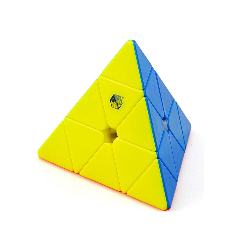 Yuxin Little Magic Pyraminx 3x3 Cube ลูกบาศก์แม่เหล็ก ไม่มีแม่เหล็ก ของเล่นเพื่อการศึกษา 3x3