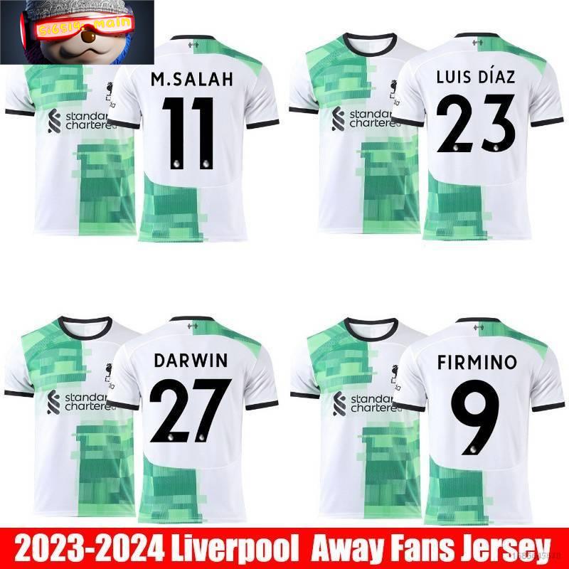 เสื้อกีฬาแขนสั้น ลายทีมชาติฟุตบอล Diaz Darwin Firmino Salah พลัสไซซ์ 23/24