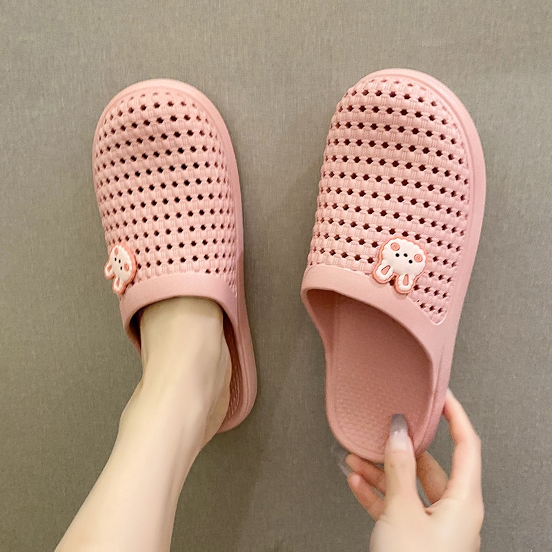 AYUER รองเท้าแตะ ปิดส้น แซนวิช พื้นแบน ใส่สบาย สําหรับผู้หญิง