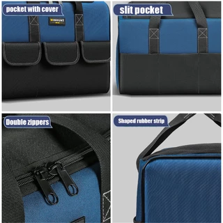Winhunt Tool Bag กันน้ําหลายกระเป๋าเครื่องมือจัดระเบียบกระเป๋าเครื่องมือสําหรับเครื่องมือช่างไฟฟ้า