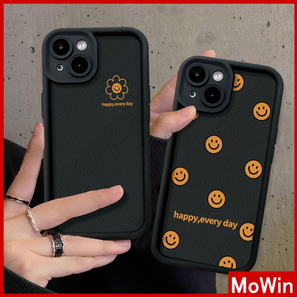 Mowin - เข้ากันได้สำหรับ 15 เคสไอโฟน11 เคส iphone 11 กรณีหนังเนื้อสีดำกรณีกันกระแทก TPU Soft Case ที