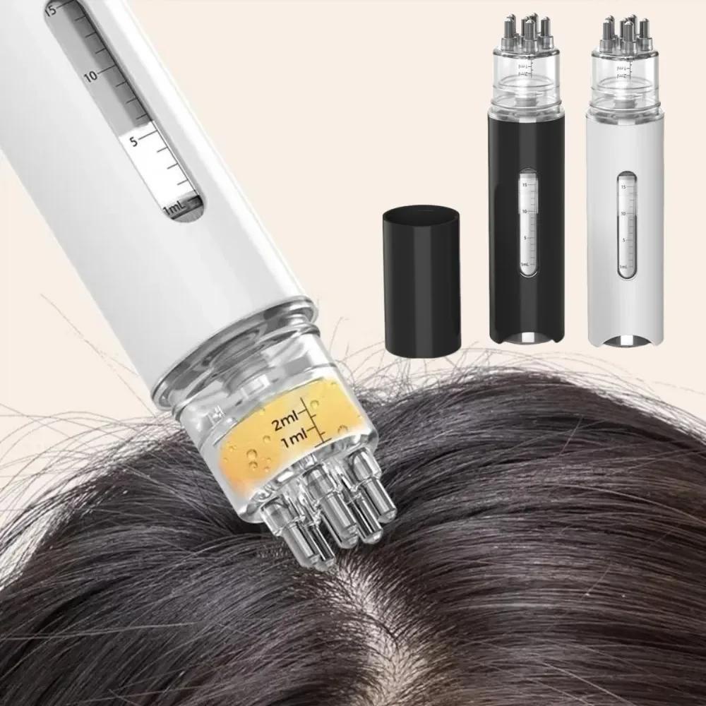 Scalp Applicator Liquid Comb แบบพกพา Mini นวดหวีน ้ ํามันหอมระเหย Liquid Guiding Massager Anti Hair Loss Scalp Care เครื ่ องมือ